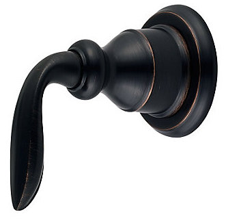 Tuscan Bronze Wall-Mounted Lever with Brass Handle