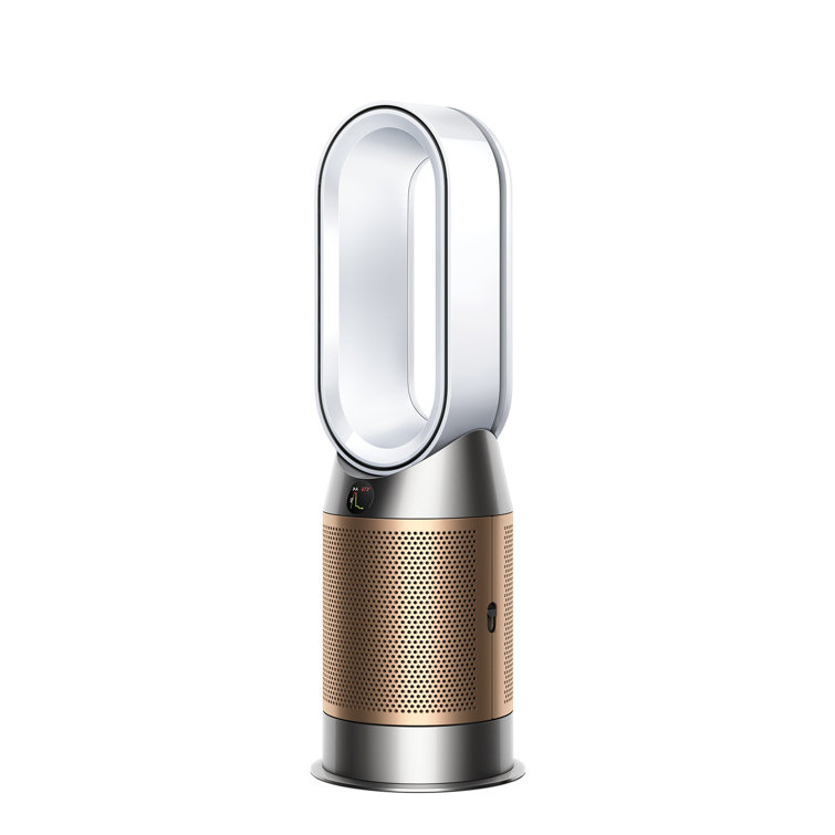 White and Gold Electric Air Purifier with Remote Control