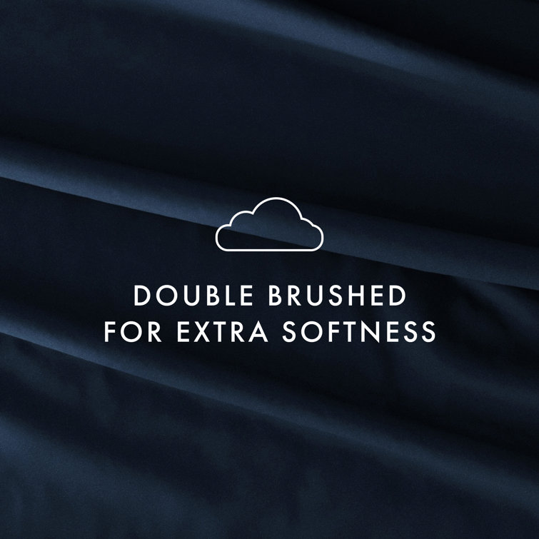 Navy Twin XL Deep Pocket Microfiber Sheet Set