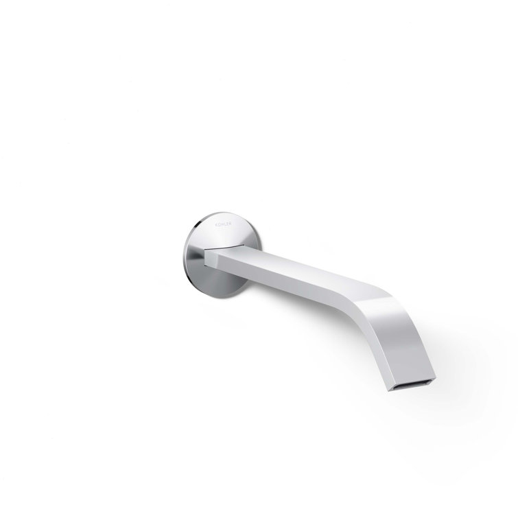 Polished Chrome Wall-Mount Bathroom Sink Faucet Trim