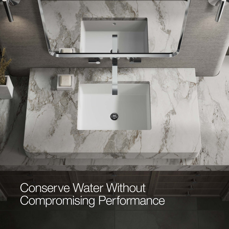 Polished Chrome Wall-Mount Bathroom Sink Faucet Trim