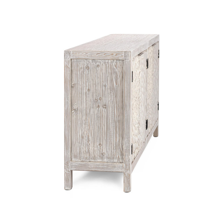 Astrid 86" Vintage Cream Pine Wood Sideboard