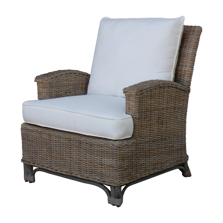 Kubu Grey Rattan Dining Chair with Cushions
