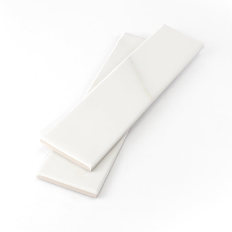 Blanco Gloss 3x12 Ceramic Subway Wall Tile