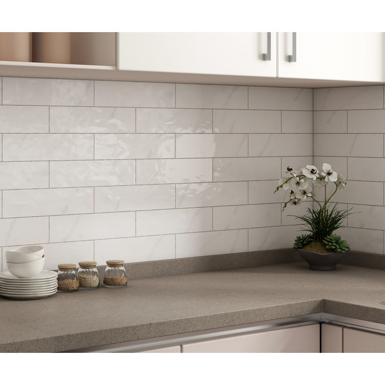Blanco Gloss 3x12 Ceramic Subway Wall Tile
