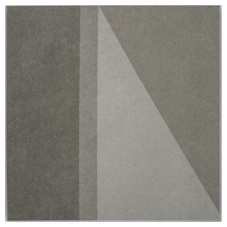 Gray Geometric Matte Porcelain 8x8 Wall Tile