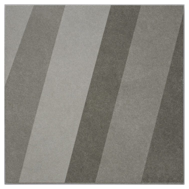 Gray Geometric Matte Porcelain 8x8 Wall Tile
