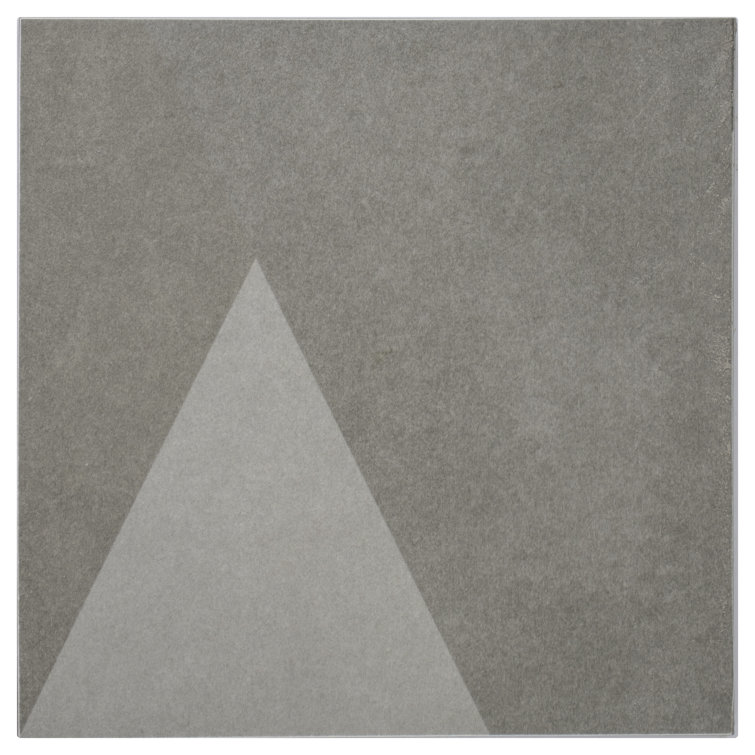 Gray Geometric Matte Porcelain 8x8 Wall Tile