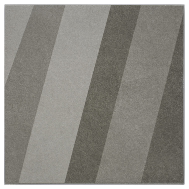Gray Geometric Matte Porcelain 8x8 Wall Tile