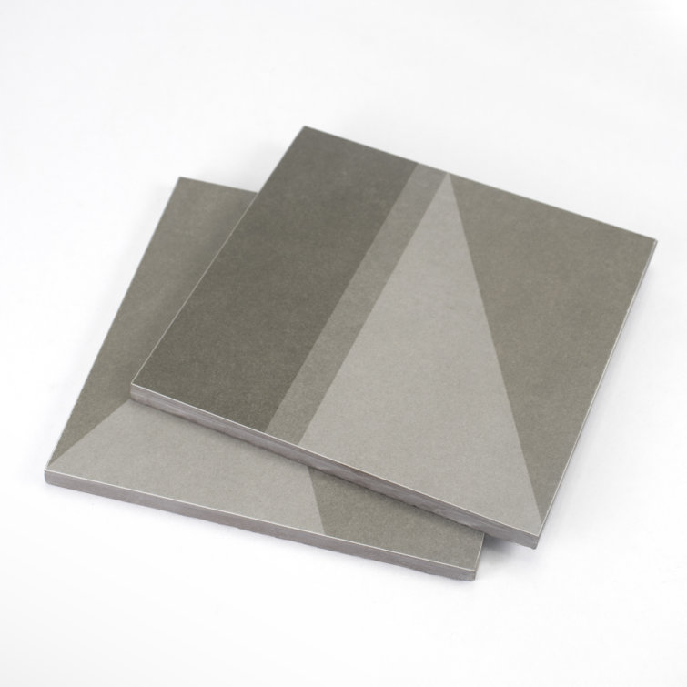 Gray Geometric Matte Porcelain 8x8 Wall Tile