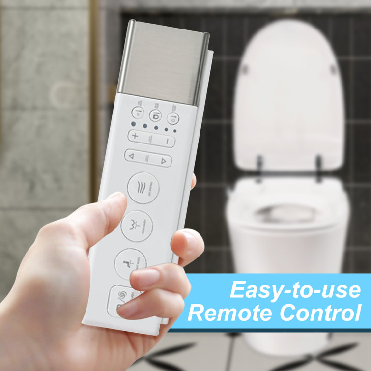White Elongated High Efficiency Macerating Smart Toilet