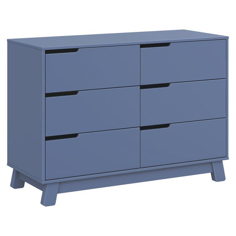 Hudson Cove Blue 48" GREENGUARD Certified Double Dresser with Drawers