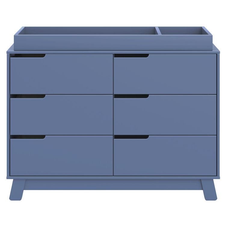 Hudson Cove Blue 48" GREENGUARD Certified Double Dresser with Drawers