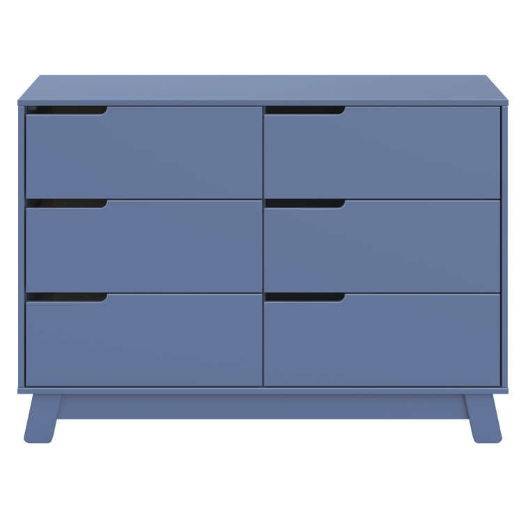 Hudson Cove Blue 48" GREENGUARD Certified Double Dresser with Drawers