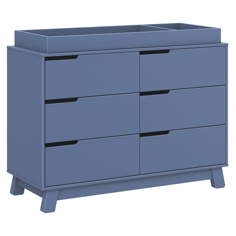 Hudson Cove Blue 48" GREENGUARD Certified Double Dresser with Drawers