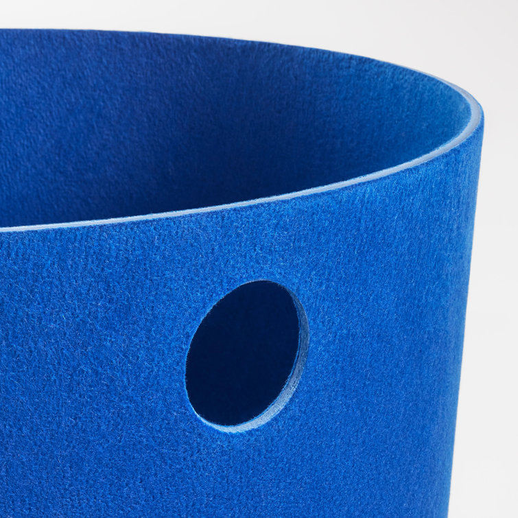 Cobalt Blue Recycled PET Felt Large Storage Basket