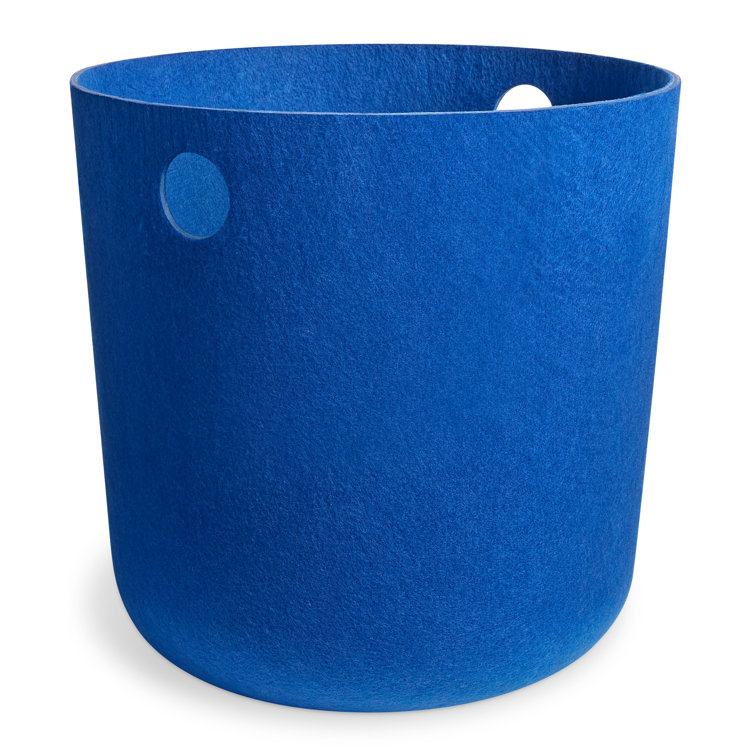 Cobalt Blue Recycled PET Felt Large Storage Basket