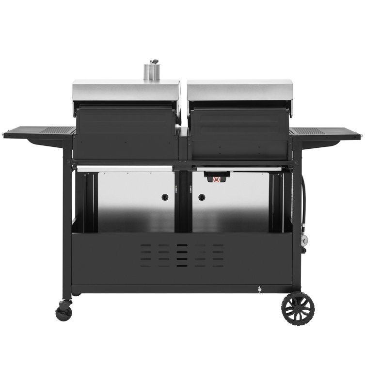 Royal Gourmet Dual Fuel Stainless Steel Gas and Charcoal Grill Combo