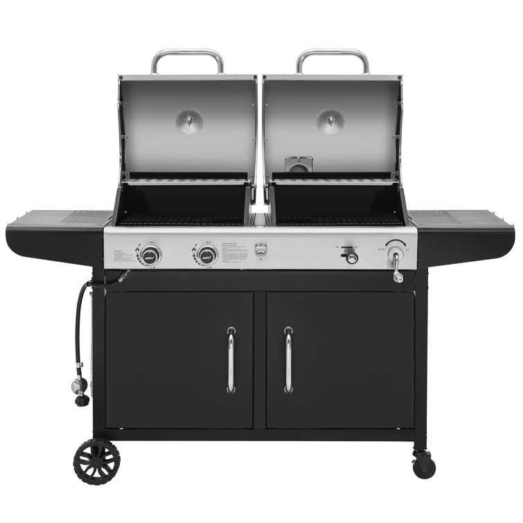 Royal Gourmet Dual Fuel Stainless Steel Gas and Charcoal Grill Combo