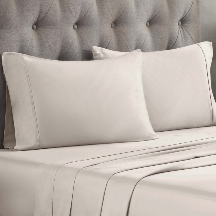 King Light Gray Cotton Hypoallergenic Pillowcase Set