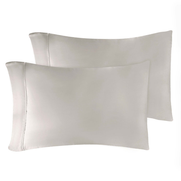 King Light Gray Cotton Hypoallergenic Pillowcase Set