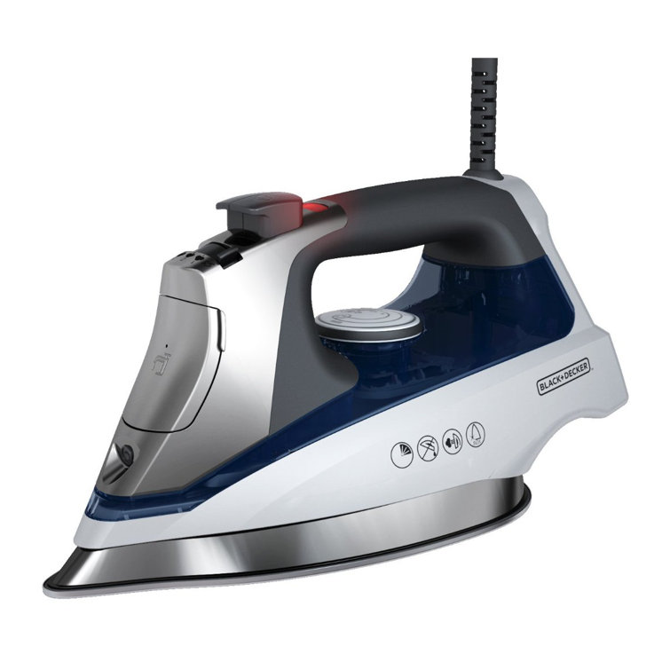Blue Stainless Steel Burst Steam Iron with Vertical Function