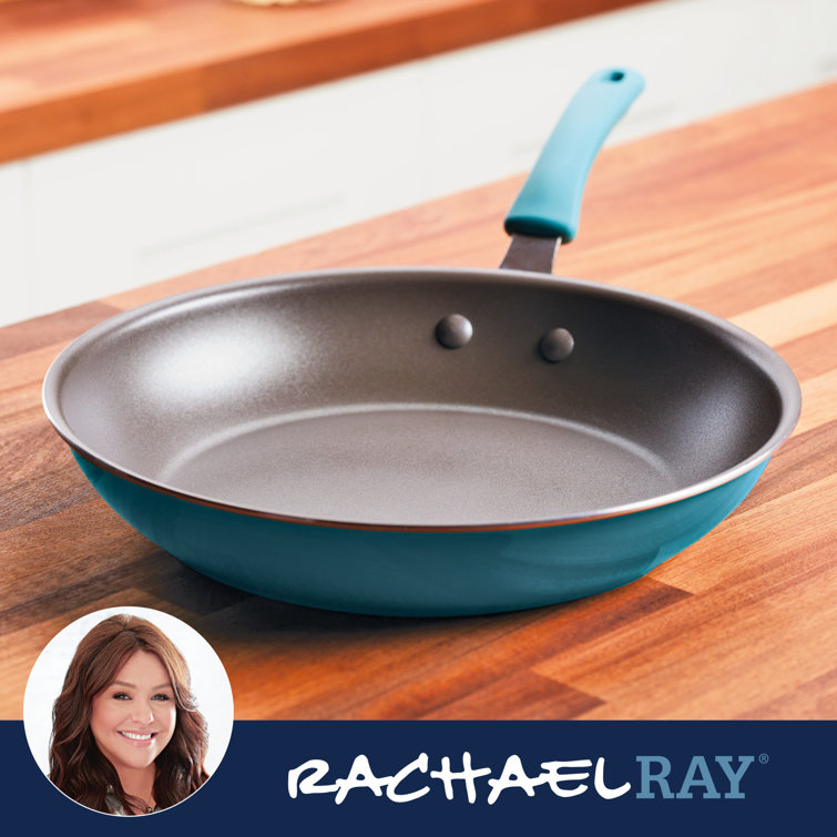 Agave Blue 12.5" Aluminum Nonstick Frying Pan with Ceramic Coating