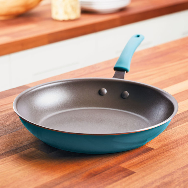 Agave Blue 12.5" Aluminum Nonstick Frying Pan with Ceramic Coating