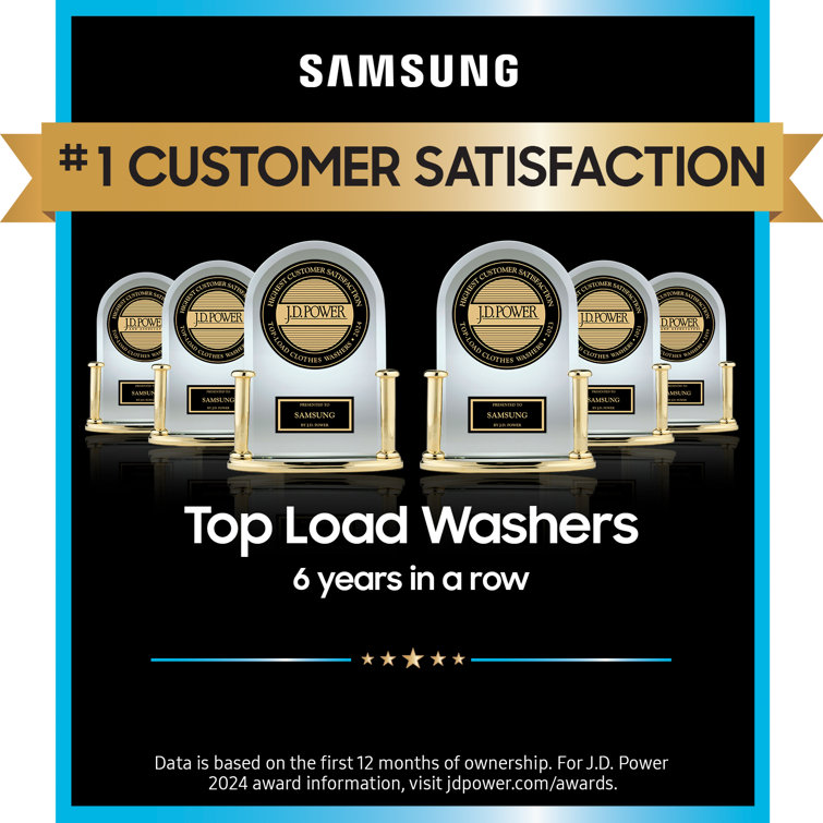 Samsung 5.5 cu. ft. White Smart Electric Top Load Washer