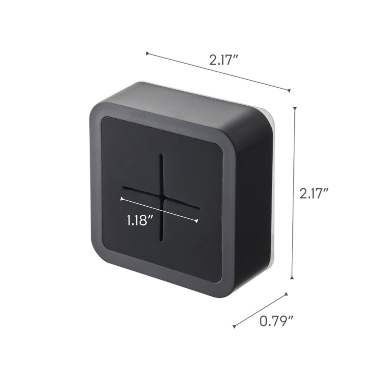 Black Traceless Adhesive Kitchen Towel Holder