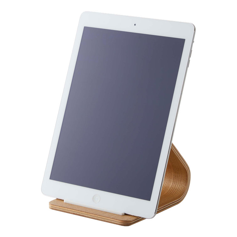 Natural Plywood Tablet Stand with Silicone Stopper