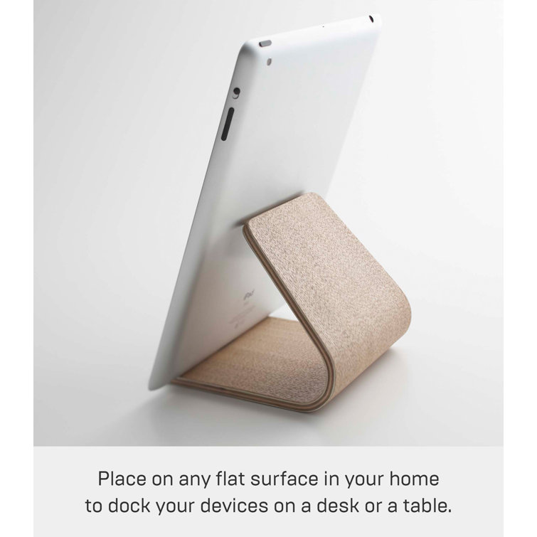 Natural Plywood Tablet Stand with Silicone Stopper