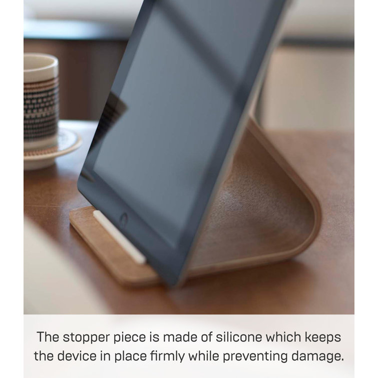Natural Plywood Tablet Stand with Silicone Stopper