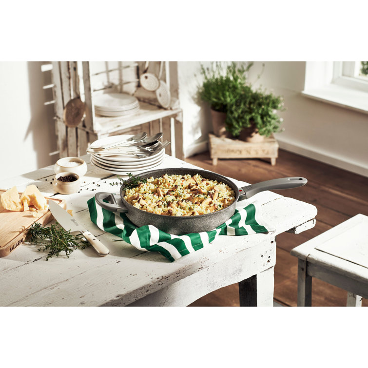 Gray 3.9-qt Aluminum Nonstick Sauté Pan with Glass Lid
