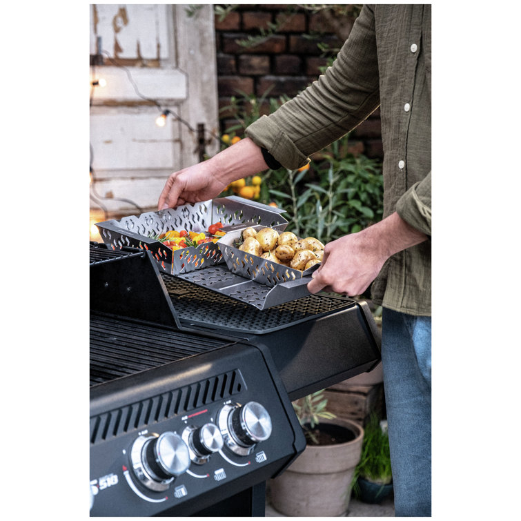 Outdoor Bamboo and Stainless Steel 13-Piece BBQ Tool Set