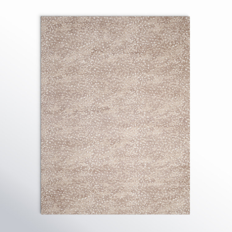 Farah Hand-Knotted Brown Wool 10' x 14' Rug