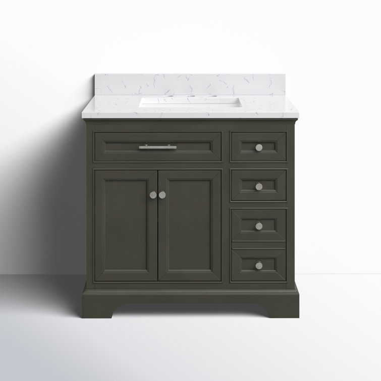 Thompson 36'' Silver Gray Freestanding Bathroom Vanity