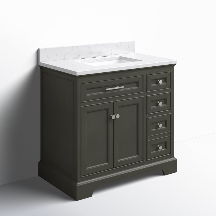 Thompson 36'' Silver Gray Freestanding Bathroom Vanity