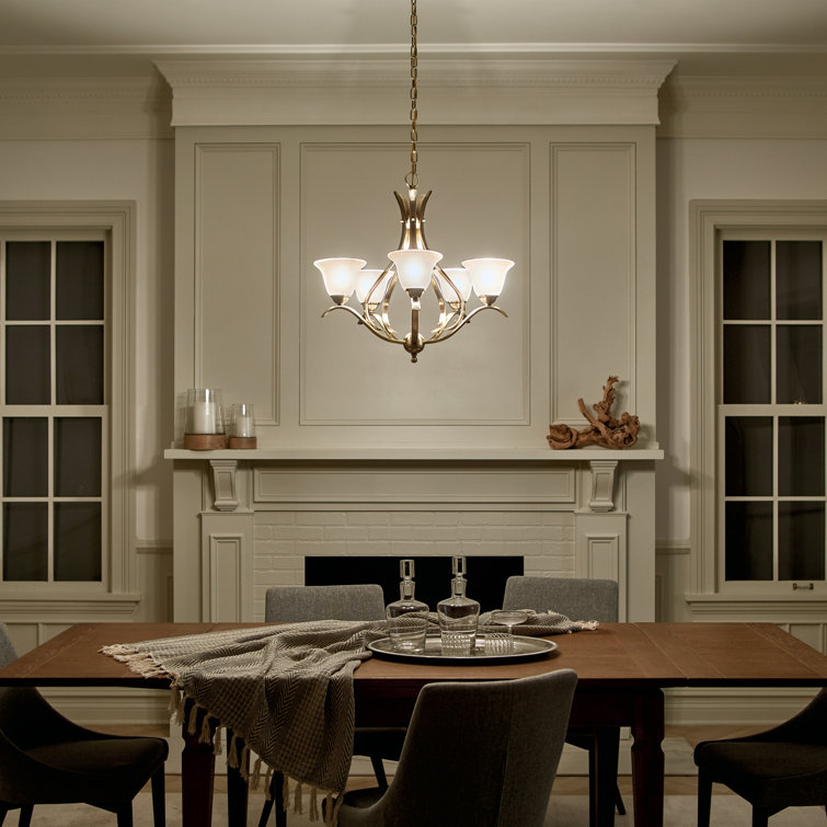 Dover 32" Brushed Nickel 9-Light Two-Tier Chandelier