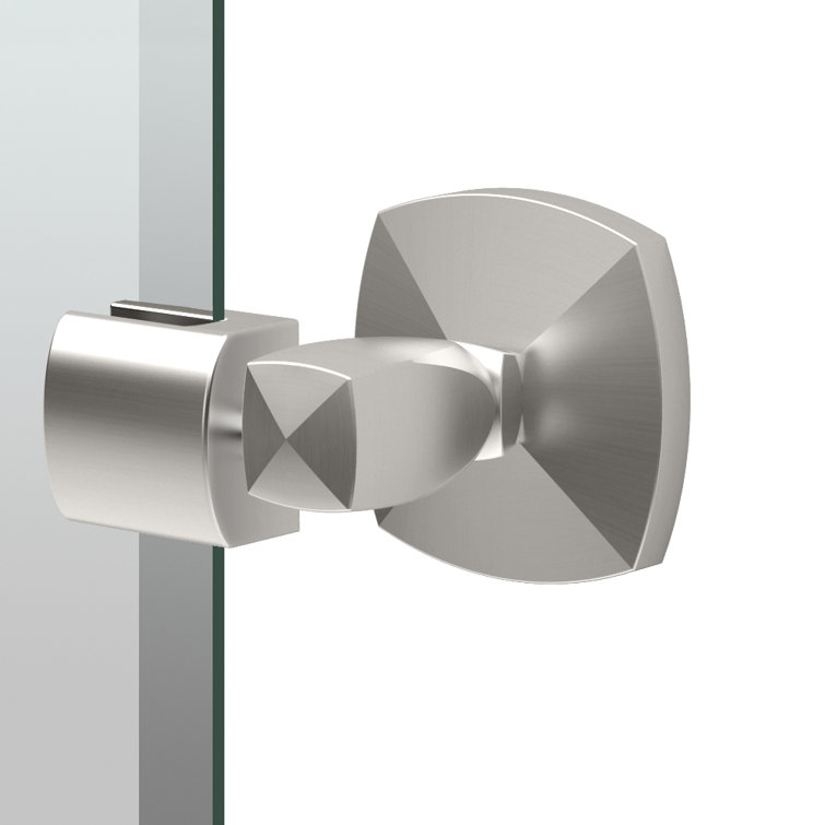 32" Frameless Oval Bathroom Vanity Mirror with Satin Nickel Pivot
