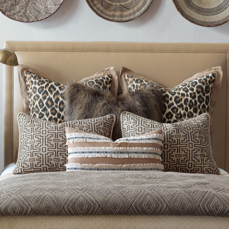 Naya Full Cotton Blend Geometric Safari Duvet Cover Set