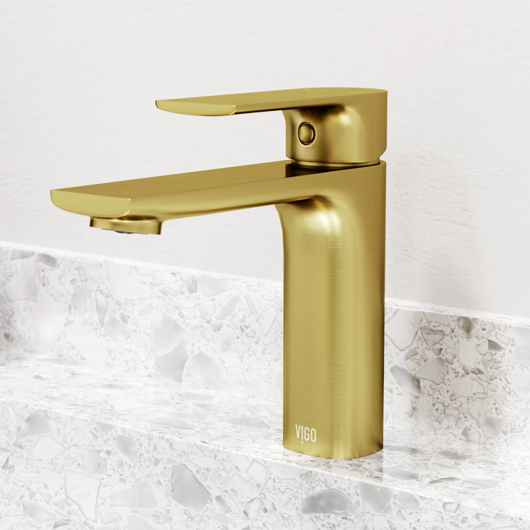 Davidson Sleek 6.5" Single Hole Brushed Nickel Bathroom Faucet