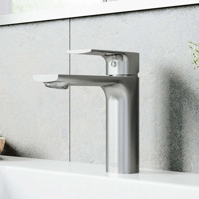 Davidson Modern Black and Chrome Brass Bathroom Faucet
