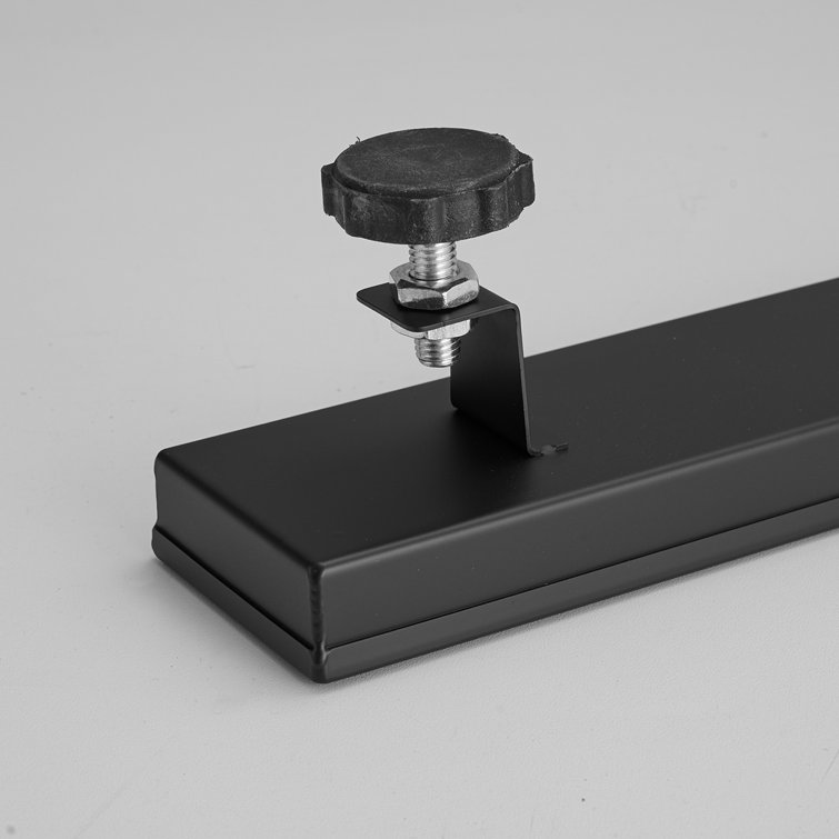 32'' Matte Black Stainless Steel Linear Shower Drain with Slot Pattern Cover
