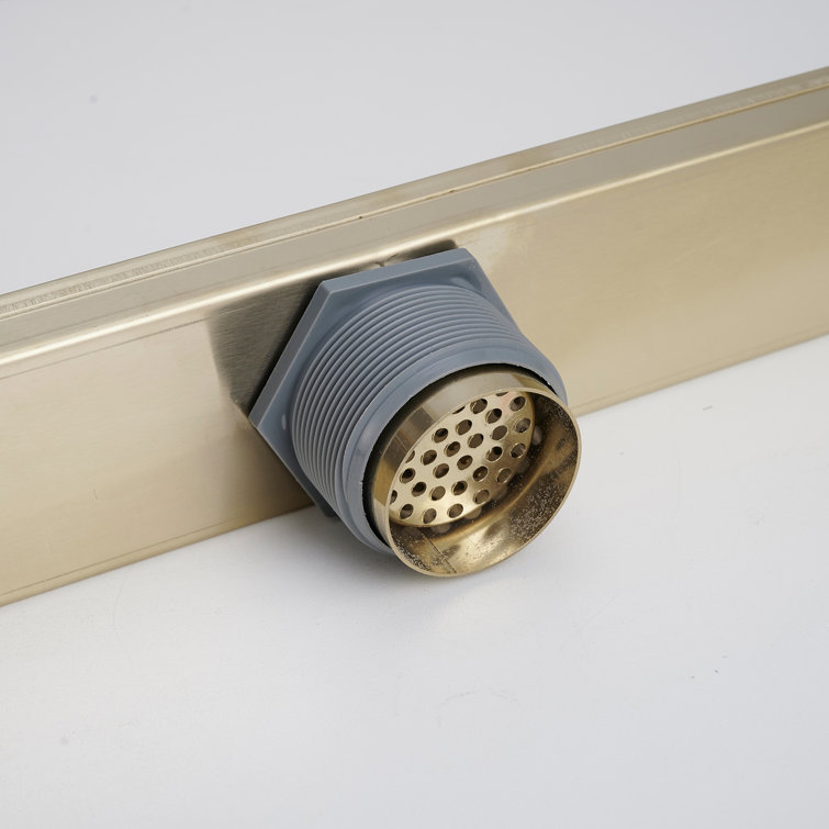 32'' Brushed Gold Stainless Steel Linear Shower Drain