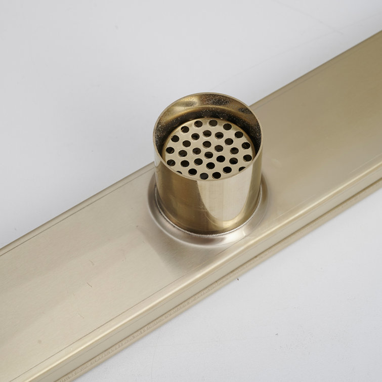 32'' Brushed Gold Stainless Steel Linear Shower Drain