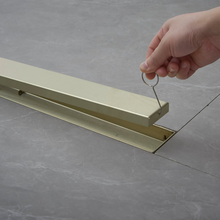 32'' Brushed Gold Stainless Steel Linear Shower Drain