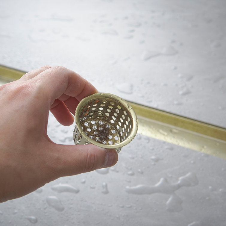 32'' Brushed Gold Stainless Steel Linear Shower Drain
