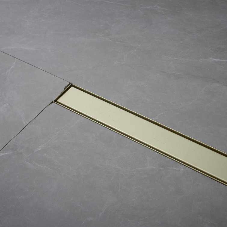 32'' Brushed Gold Stainless Steel Linear Shower Drain
