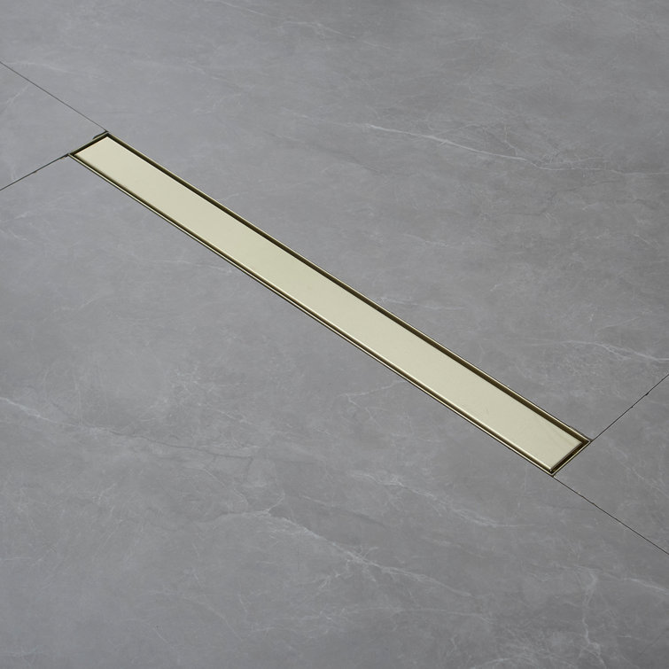 32'' Brushed Gold Stainless Steel Linear Shower Drain